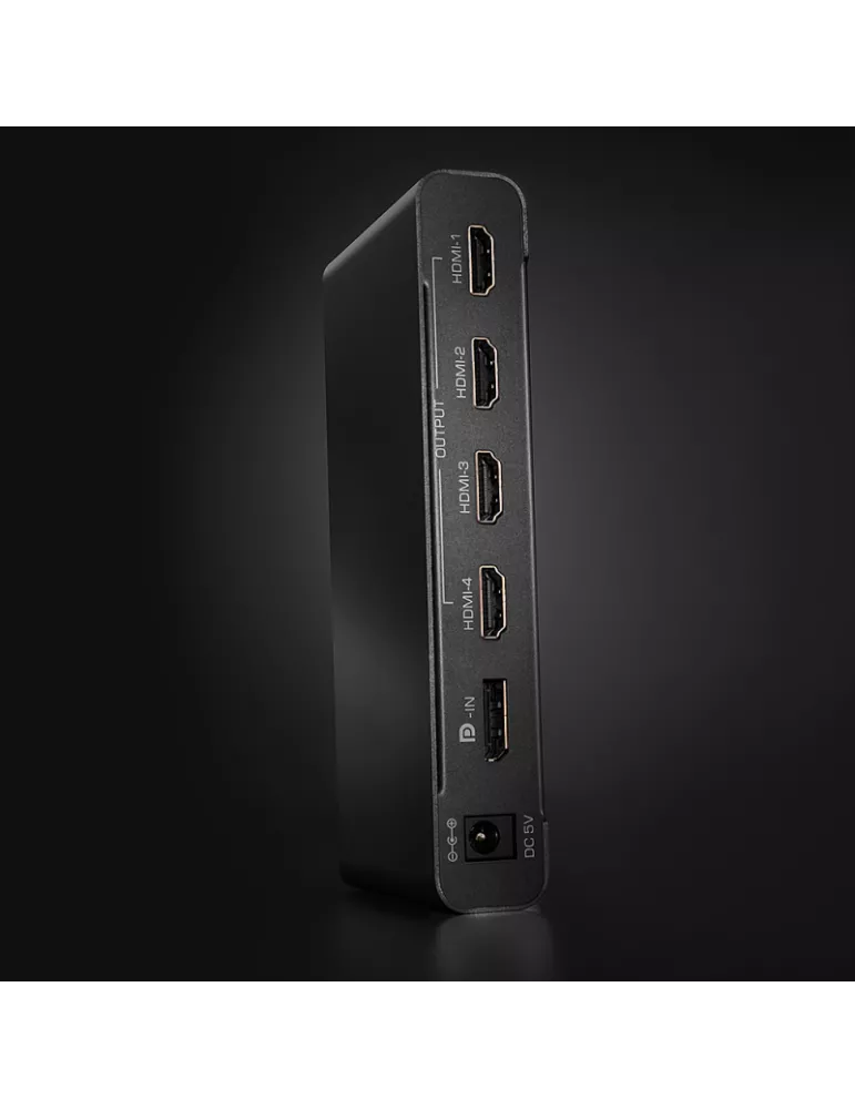 LINDY 38418 - Conversor DisplayPort 1.2 a 4 x HDMI con procesador para murales de visualización LINDY LIN38418 | MusicGoodDeal