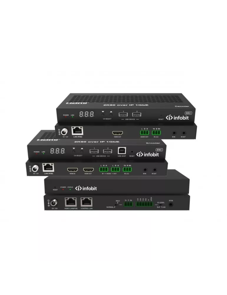 INFOBIT ISWITCH265R Switcher Receiver (Decoder) Infobit - iSwitch 265T H.265 2K60 AV über IP INFOBIT INFISWITCH265R | MusicGoo
