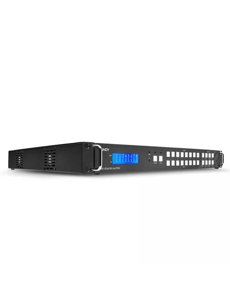 LINDY 38260 Lindy  Matrice vidéo 8x8 HDMI 18G avec Scaler pour mur d'images