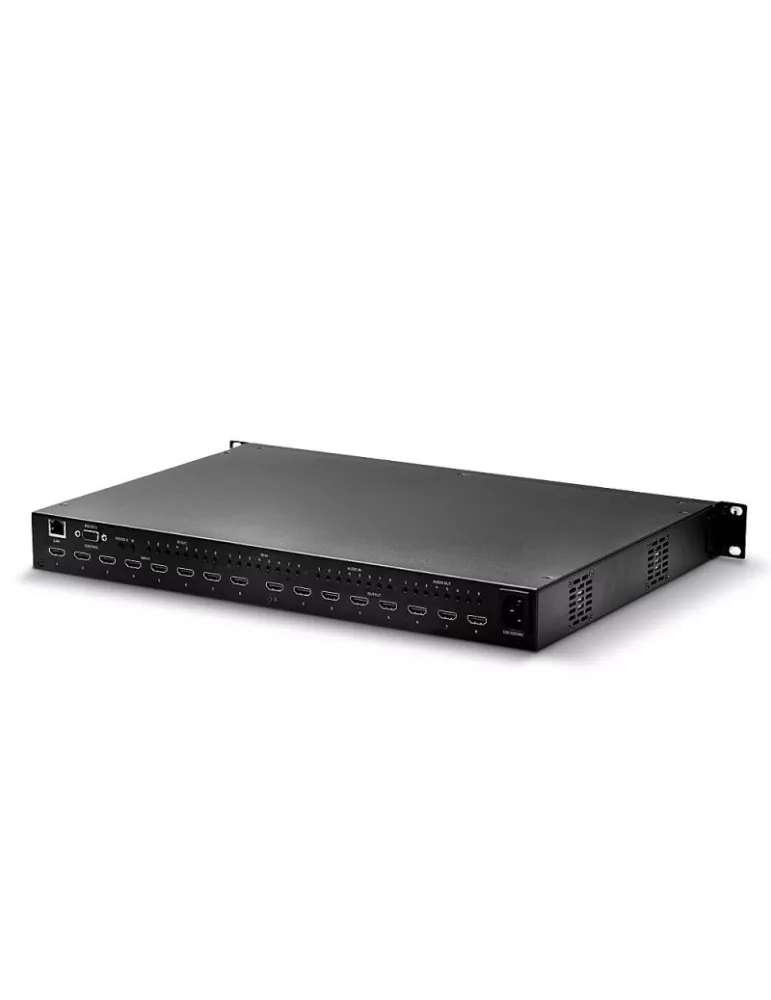 LINDY 38260 Lindy  Matrice vidéo 8x8 HDMI 18G avec Scaler pour mur d'images