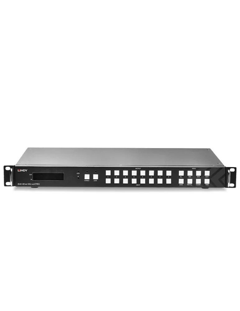 LINDY 38260 Lindy 8x8 HDMI 18G Videomatrix mit Scaler für Videowände LINDY LIN38260 | MusicGoodDeal