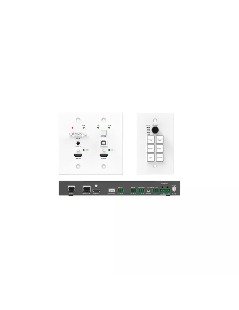INFOBIT WP200KIT Kit extender HDBaseT Platine murale HDMI & VGA & USB (40m/4K)  WP200-KIT