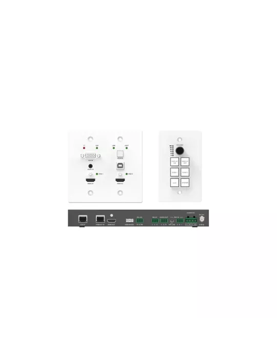 INFOBIT WP200KIT Infobit HDBaseT Wallplate Kit - WP200 Kit (Transmitter   Receiver) INFOBIT INFWP200KIT | MusicGoodDeal