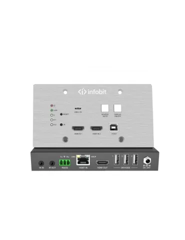 INFOBIT WP301KIT Kit Extender HD BaseT Emetteur Plaque murale + Boitier Récepteur Infobit WP301 KIT