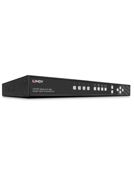 LINDY 32329  4-Port HDMI 4K Quad View KVM Pro Switch LINDY LIN32329 | MusicGoodDeal