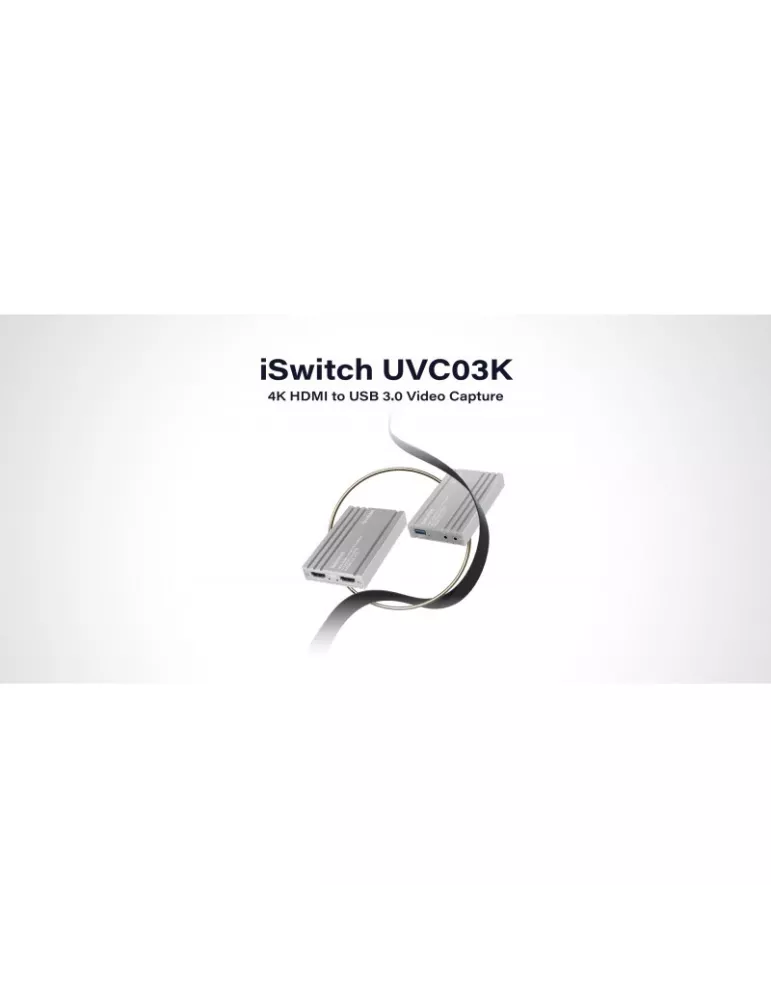 INFOBIT iSWITCHUVC03K - iSwitch UVC03K - 4K60 HDMI to USB 3.0 transfer and 4K30 USB recorder INFOBIT INFiSWITCHUVC03K | MusicG