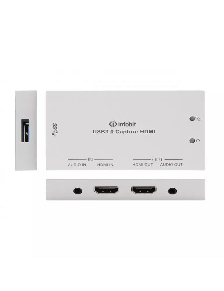 INFOBIT iSWITCHUVC03 - iSwitch UVC03 - 4K60 HDMI to USB 3.0 transfer and 1080p USB recorder INFOBIT INFiSWITCHUVC03 | MusicGoo