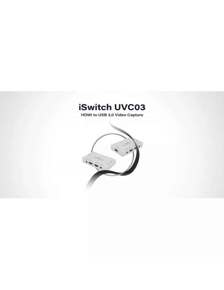 INFOBIT iSWITCHUVC03 - iSwitch UVC03 - 4K60 HDMI to USB 3.0 transfer and 1080p USB recorder INFOBIT INFiSWITCHUVC03 | MusicGoo