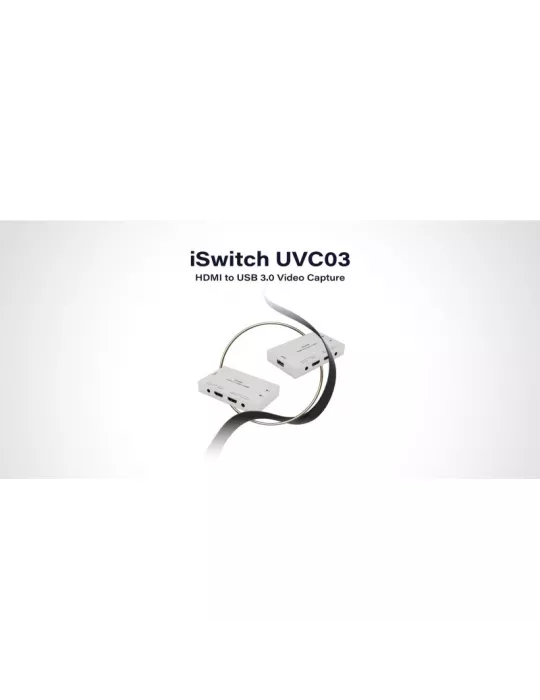 INFOBIT iSWITCHUVC03 - iSwitch UVC03 - Transferencia HDMI 4K60 a USB 3.0 y grabador USB 1080p INFOBIT INFiSWITCHUVC03 | MusicG