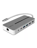 LINDY 43360 Lindy DST-Mx Duo Mini USB-C Docking Station para ordenador portátil MacBook con soporte 4K en dos pantallas y carg
