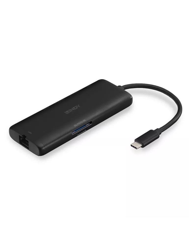 LINDY 43358 Lindy DST-Mini Mini Docking Station USB C para portátil con resolución 4K y carga de 100 W LINDY LIN43358 | MusicG