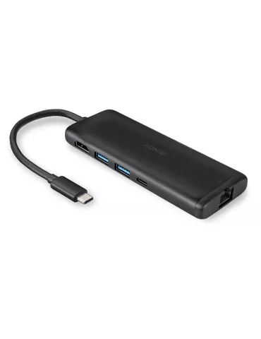 LINDY 43358 Lindy DST-Mini Mini Docking Station USB C para portátil con resolución 4K y carga de 100 W LINDY LIN43358 | MusicG 2