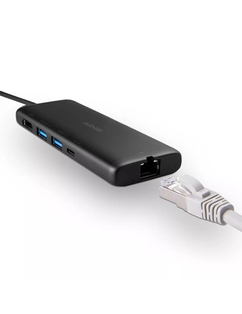 LINDY 43358 Lindy DST-Mini Mini Docking Station USB C para portátil con resolución 4K y carga de 100 W LINDY LIN43358 | MusicG