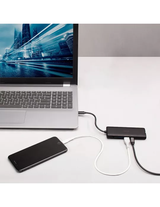 LINDY 43358 Lindy DST-Mini Mini Docking Station USB C for Laptop with 4K resolution and 100W charge LINDY LIN43358 | MusicGood