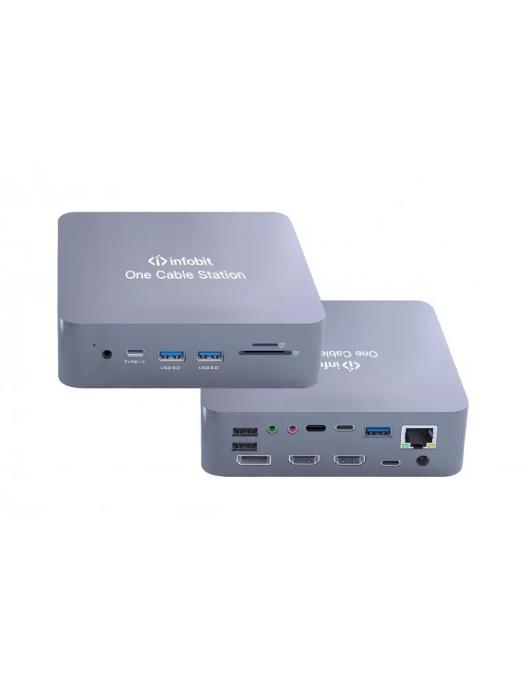 INFOBIT OCS181 HUB de connexion 4K iTrans One Cable Station OCS 18-en-1 -  OCS 181