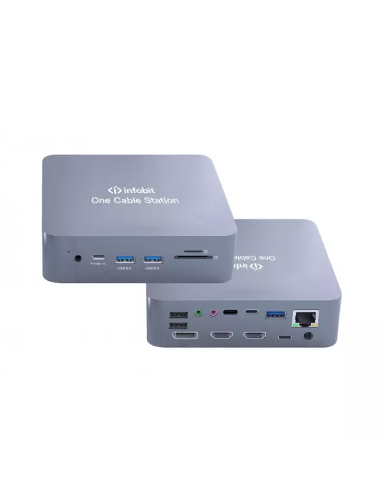 INFOBIT OCS181 iTrans One Cable Station (OCS) 18-in-1 4K HUB - OCS 181 INFOBIT INFOCS181 | MusicGoodDeal