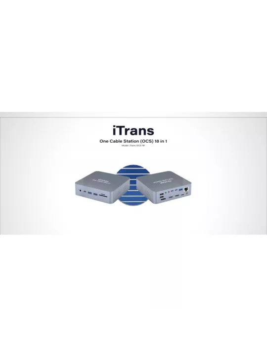 INFOBIT OCS181 iTrans One Cable Station (OCS) 18-in-1 4K HUB - OCS 181 INFOBIT INFOCS181 | MusicGoodDeal