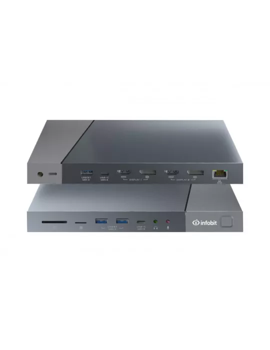 INFOBIT OCS151 DisplayLink 5K iTrans One Cable Station (OCS) 15-in-1 Connection HUB OCS 151 INFOBIT INFOCS151 | MusicGoodDeal