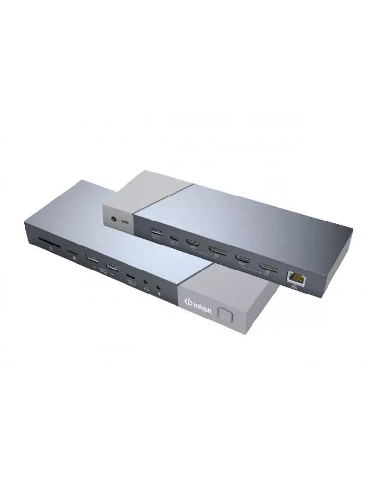 INFOBIT OCS151 DisplayLink 5K iTrans One Cable Station (OCS) 15-in-1 HUB OCS 151 INFOBIT INFOCS151 | MusicGoodDeal