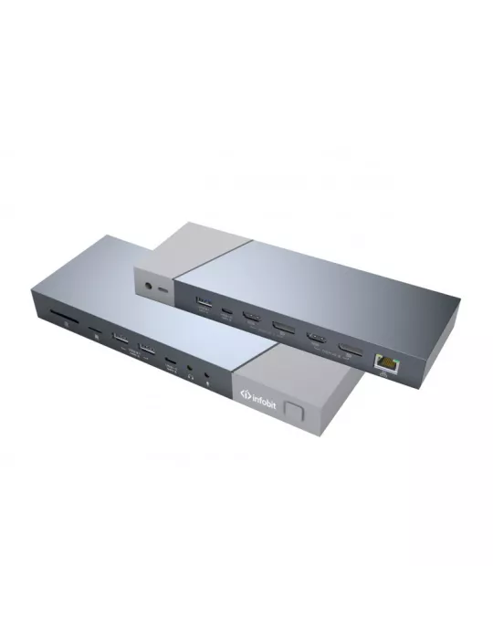 INFOBIT OCS151 iTrans One Cable Station (OCS) HUB de conexión DisplayLink 5K 15 en 1 OCS 151 INFOBIT INFOCS151 | MusicGoodDeal