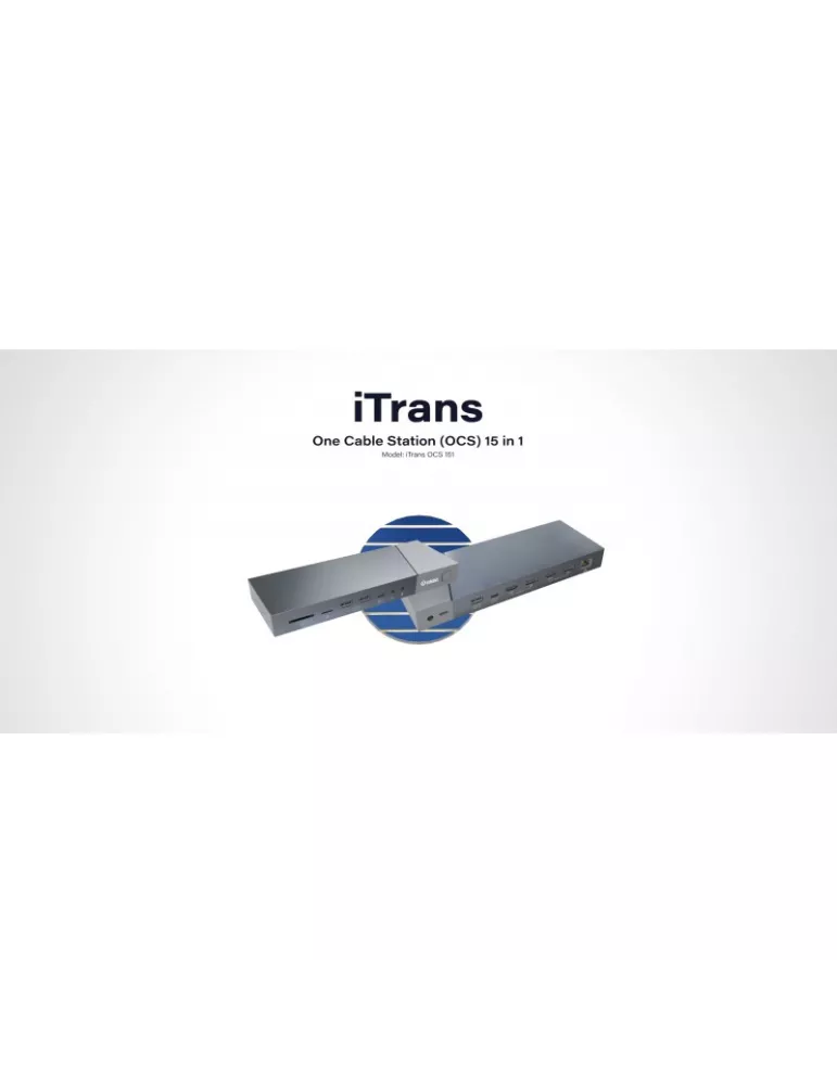 INFOBIT OCS151 HUB de Connexion DisplayLink 5K iTrans One Cable Station 15/1  OCS 151