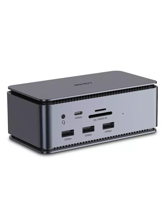 LINDY 43372 Lindy  DST-Pro USB4 Docking Station USB-C 8K pour Laptop