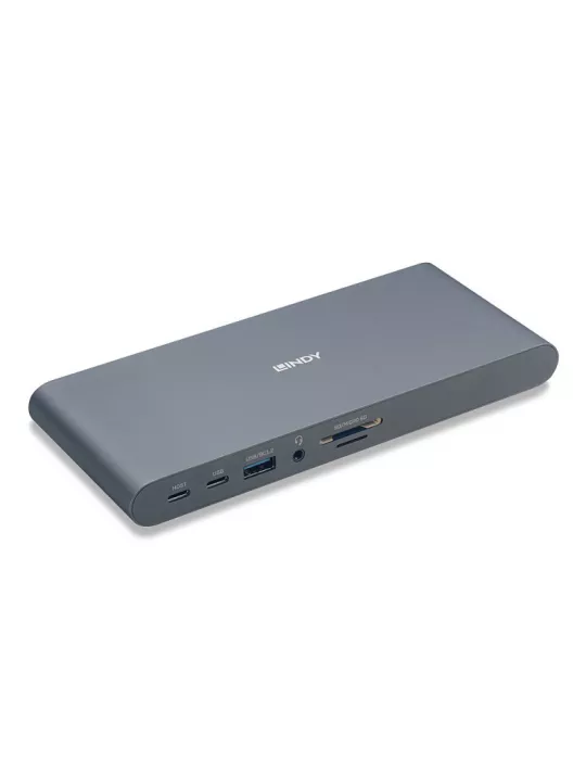 LINDY 43349 Lindy DST-Pro 5K XT Docking Station USB-C für Laptop mit drei Bildschirmen (4K) oder einem Bildschirm (5K)   Power