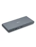 LINDY 43349 Estación de acoplamiento Lindy DST-Pro 5K XT USB-C para portátil con tres pantallas (4K) o una pantalla (5K) y Pow