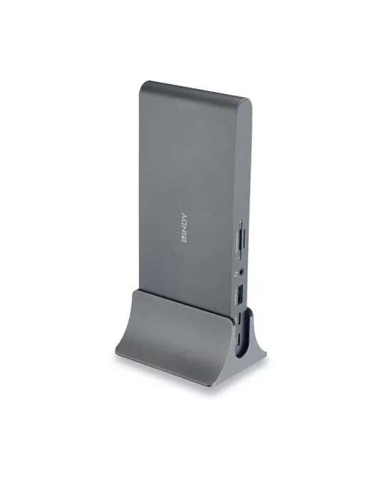 LINDY 43349 Lindy DST-Pro 5K XT Docking Station USB-C für Laptop mit drei Bildschirmen (4K) oder einem Bildschirm (5K)   Power
