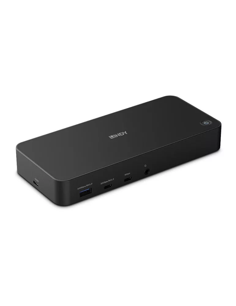 LINDY 43366 Lindy  DST-Pro Universal Docking Station Hybride USB Type C et Type A pour Laptop avec prise en charge 3x4K (DP or 
