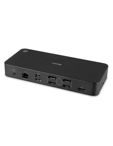 LINDY 43366 Lindy DST-Pro Universal Docking Station Hybrid USB Type C and Type A for Laptop with 3x4K support (DP or HDMI ) LI 2