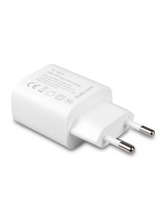 LINDY 73413 Lindy  Chargeur USB Type A & C 20W