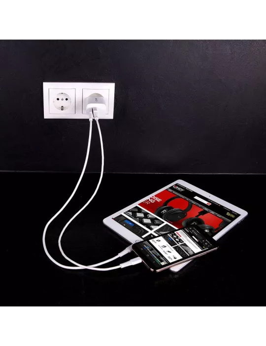 LINDY 73413 Cargador USB Lindy Tipo A   C 20W LINDY LIN73413 | MusicGoodDeal