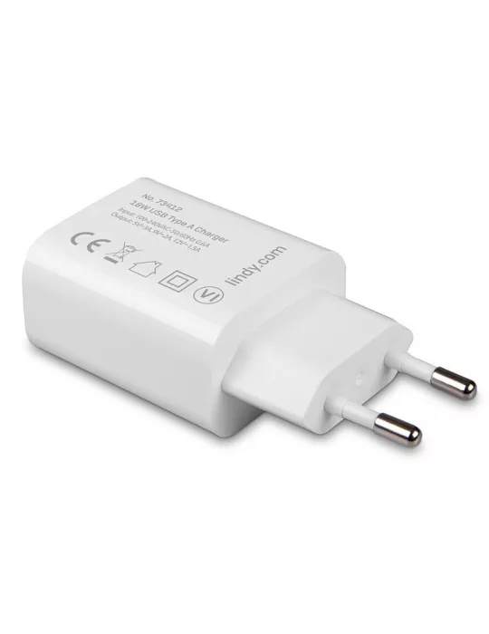 LINDY 73412 Cargador USB Lindy Tipo A 18W LINDY LIN73412 | MusicGoodDeal
