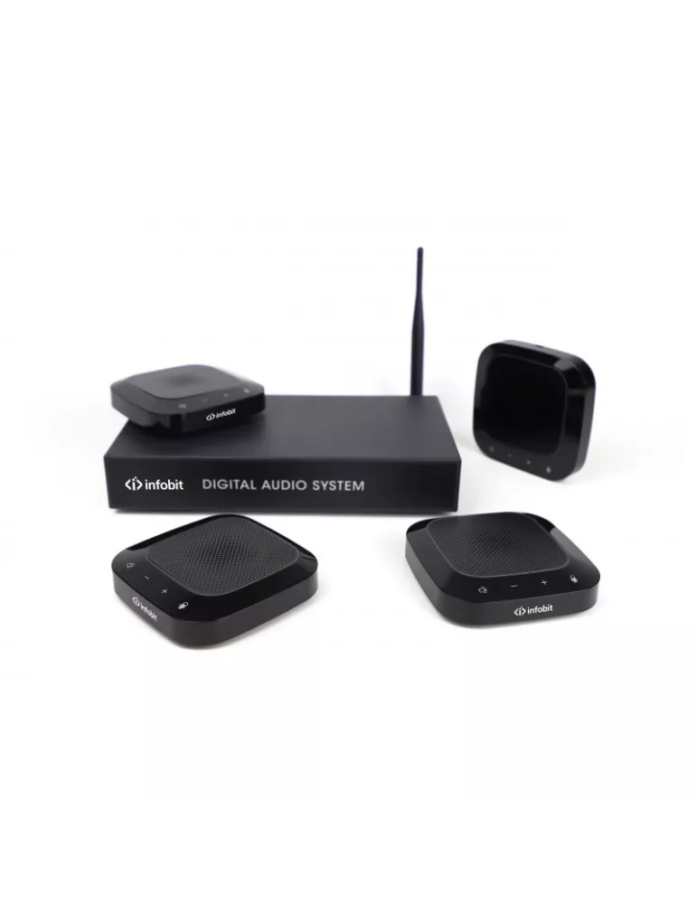 INFOBIT ISPKM800 Drahtloses Kaskadenmikrofonset mit Kugelcharakteristik Infobit iSpeaker M800 INFOBIT INFISPKM800 | MusicGoodD