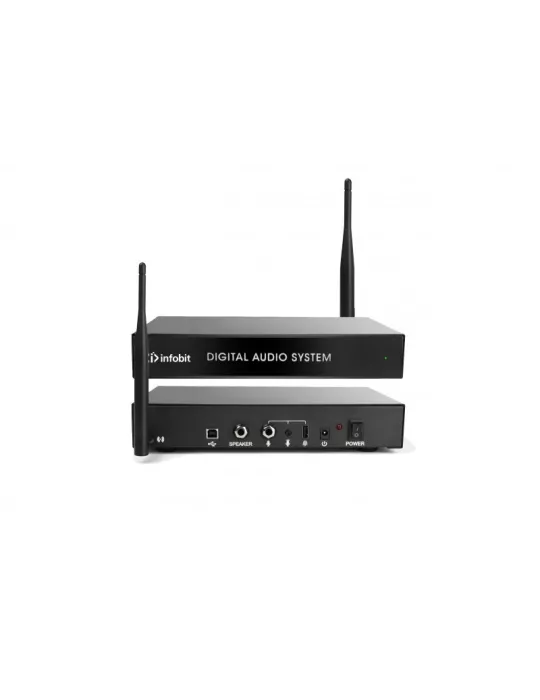 INFOBIT ISPKM800 Kit de microphones omnidirectionnels en cascade sans fil Infobit iSpeaker M800