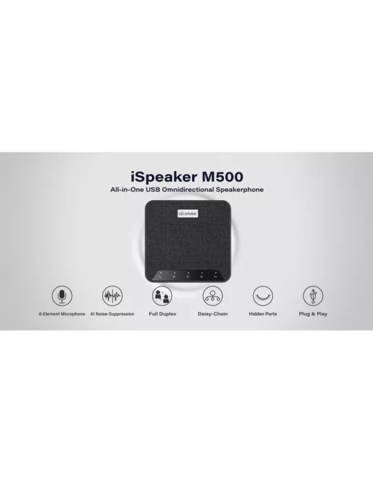 INFOBIT ISPKM500 Omnidirectional USB Microphone Infobit iSpeaker M500 INFOBIT INFISPKM500 | MusicGoodDeal
