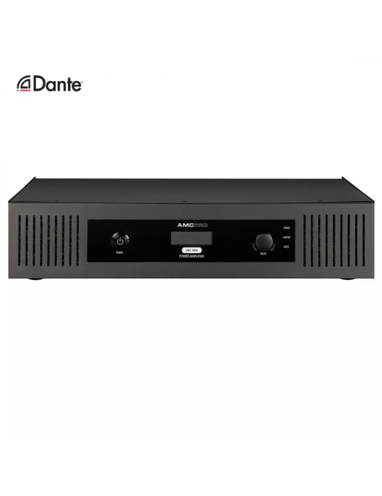 AMC iAC360DANTE 360W Installation Amplifier iAC360 DANTE 100V Line and Low Impedance AMC AMCiAC360DANTE | MusicGoodDeal