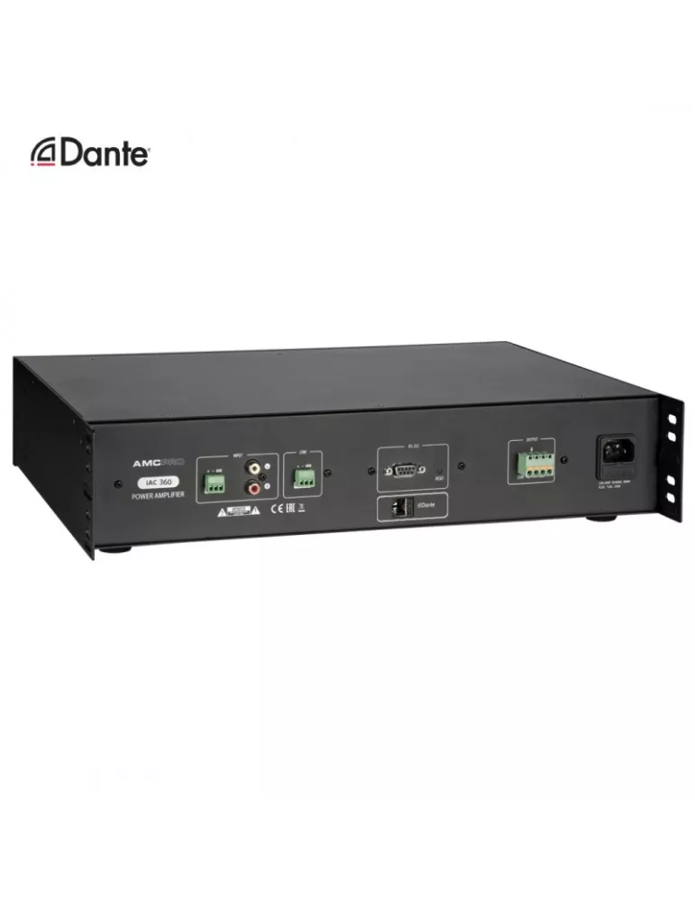AMC iAC360DANTE Amplificateur d'installation 360W  iAC360 DANTE Ligne 100V et Basse impedance