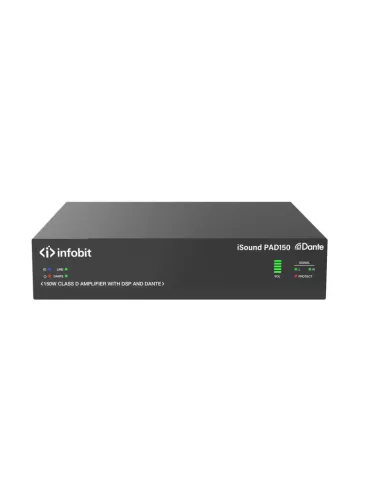 INFOBIT ISOUNDPAD150 Amplificateur de classe D 150 W Dante  iSound PAD150