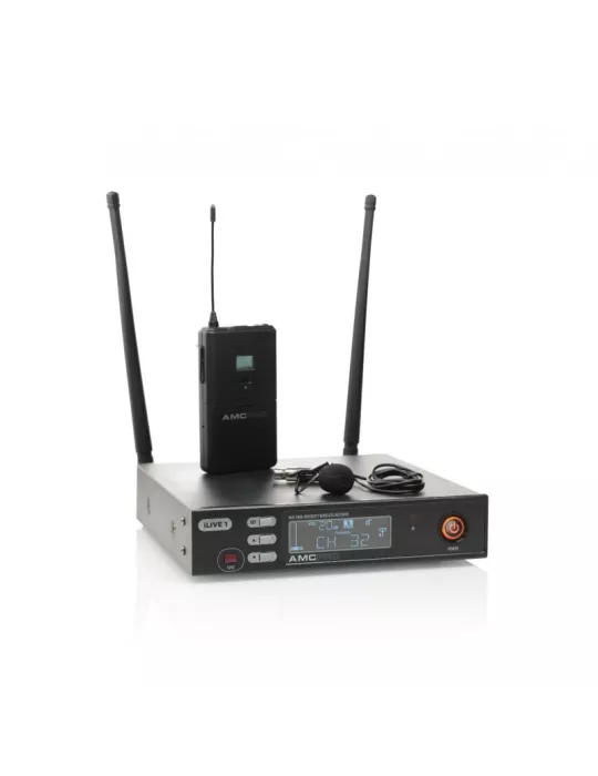 AMC iLive1LAVALIER True Diversity wireless tie microphone system with 32 selectable channels AMC AMCiLive1LAVALIER | MusicGood