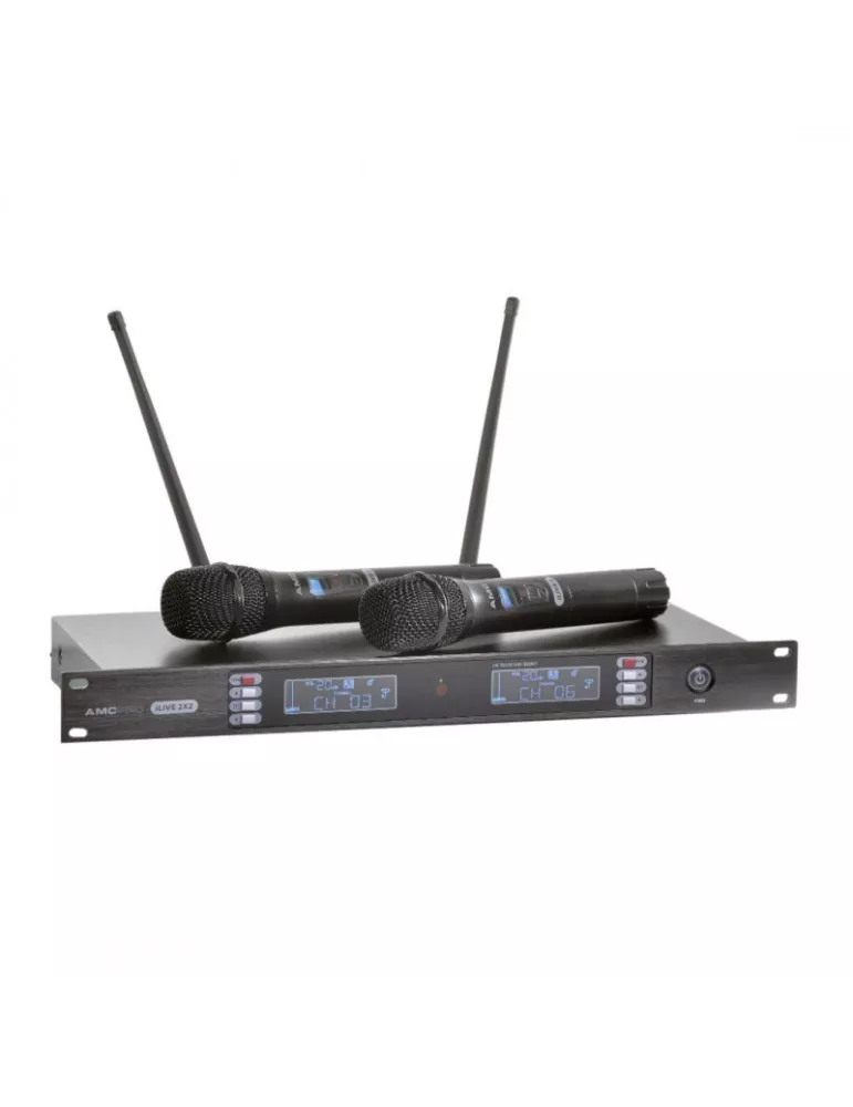 AMC iLive2x2 2-channel wireless microphone system AMC AMCiLive2x2 | MusicGoodDeal