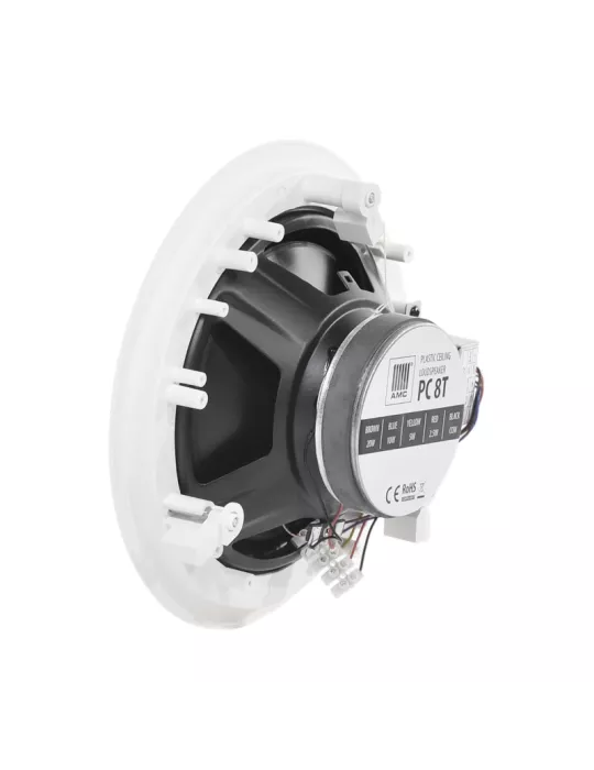 AMC PC8T Einbaulautsprecher Weiß 20W eingebauter 100v-Linien-Transformator AMC AMCPC8T | MusicGoodDeal