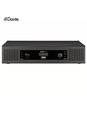 AMC iAC2X240DANTE Amplificador de instalación 2x canales 480W (2x240W) iAC2X240 DANTE Línea 100V y Baja impedancia AMC AMCiAC2