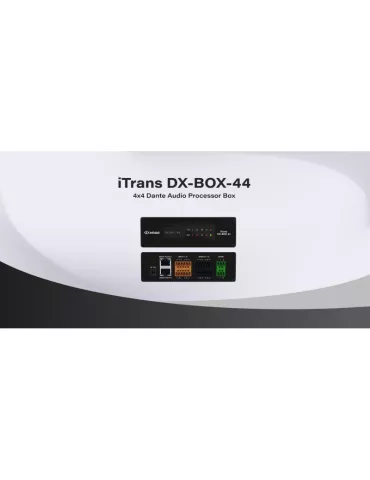 INFOBIT ITRANSDXBOX44 Procesador Audio Dante 4x4 Infobit iTrans DX-BOX-44 INFOBIT INFITRANSDXBOX44 | MusicGoodDeal