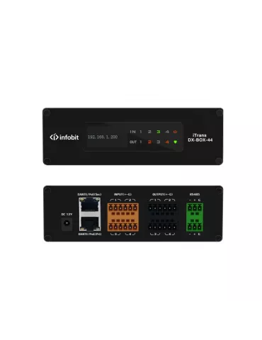 INFOBIT ITRANSDXBOX44 Procesador Audio Dante 4x4 Infobit iTrans DX-BOX-44 INFOBIT INFITRANSDXBOX44 | MusicGoodDeal 2