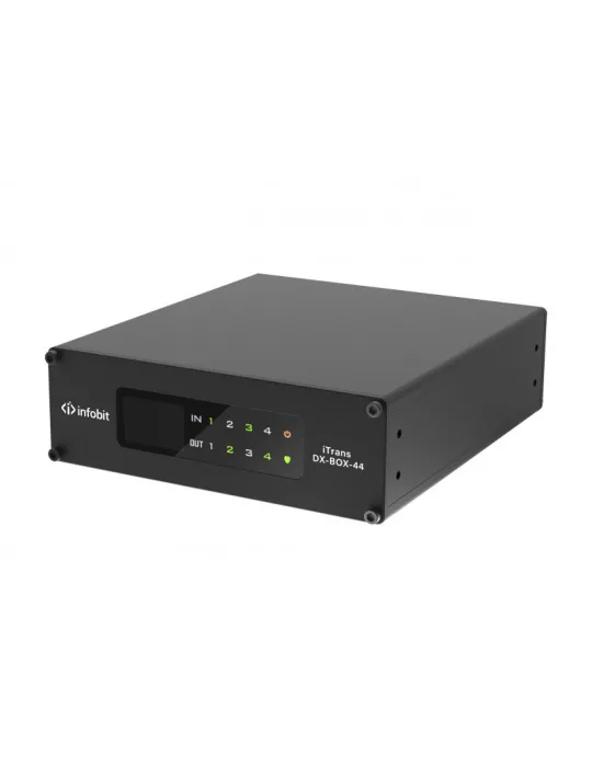 INFOBIT ITRANSDXBOX44 Dante 4x4 Audio-Prozessor Infobit iTrans DX-BOX-44 INFOBIT INFITRANSDXBOX44 | MusicGoodDeal