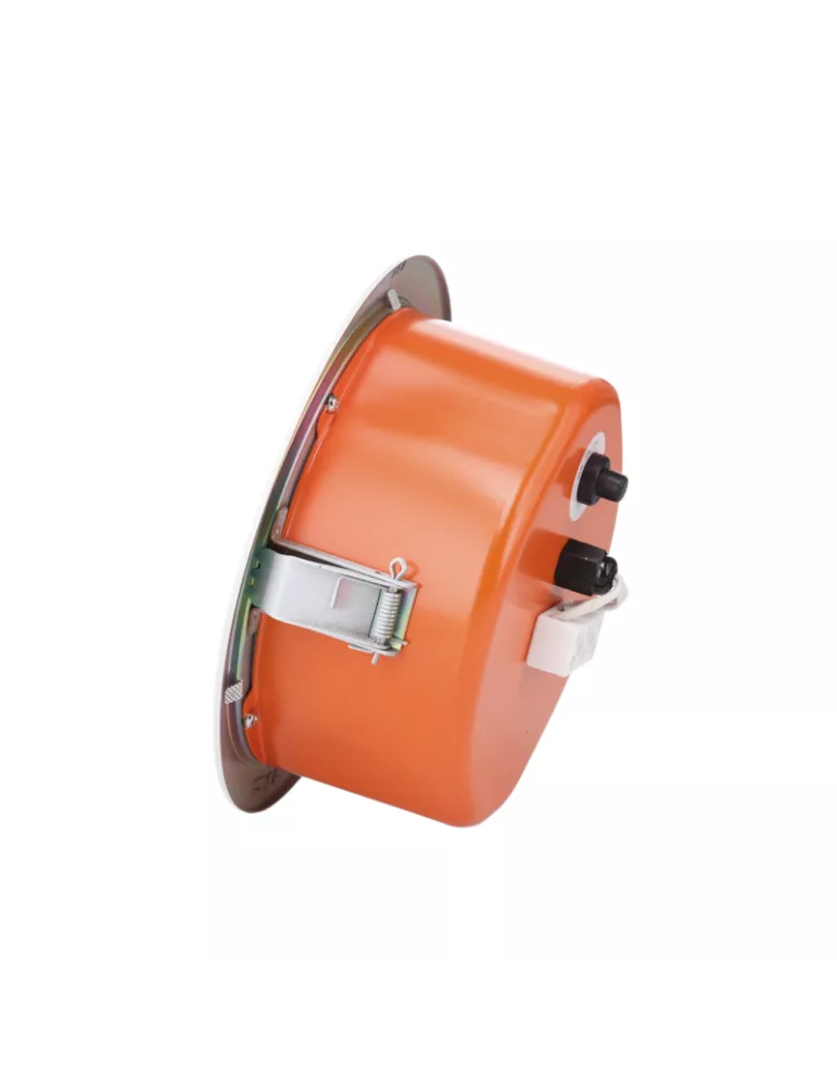 AMC EVAC6 Haut-parleur à encastrer  EVAC 6 Blanc livré avec dome acier orange coupe-feu