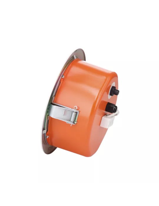 AMC EVAC6 Haut-parleur à encastrer  EVAC 6 Blanc livré avec dome acier orange coupe-feu