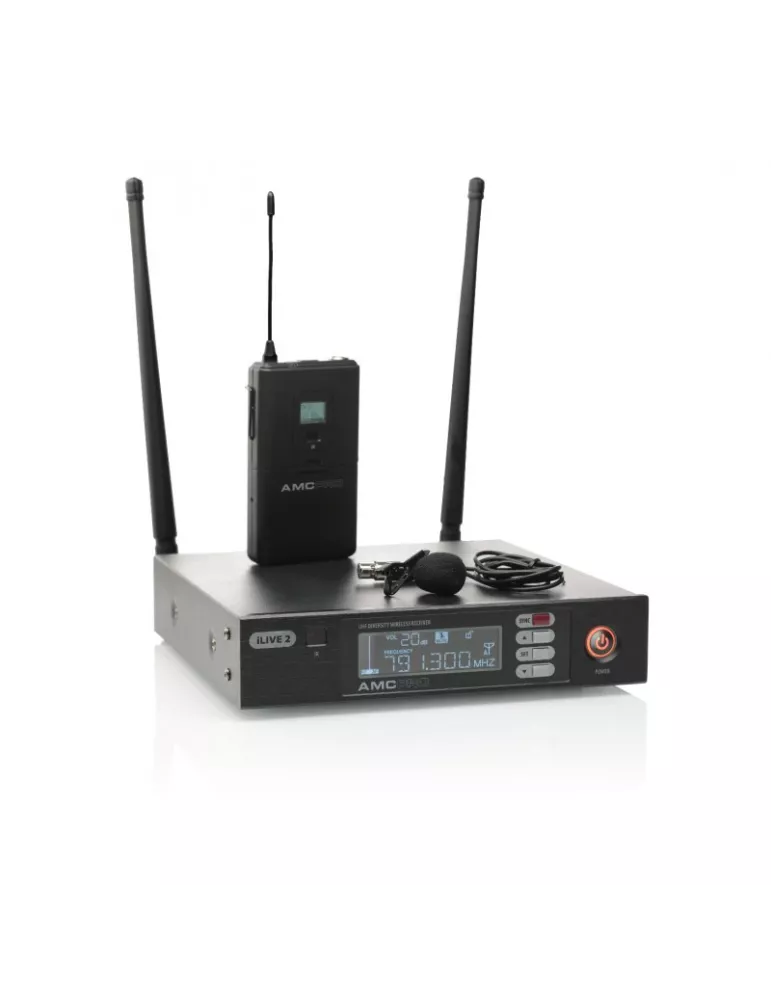 AMC iLive2LAVALIER Drahtloses Mikrofon-Krawatten-System AMC AMCiLive2LAVALIER | MusicGoodDeal